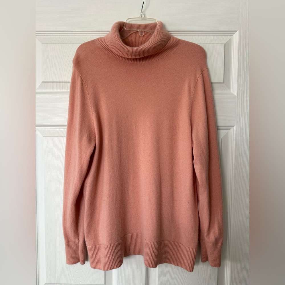 100 % pink cashmere sweater size 1X